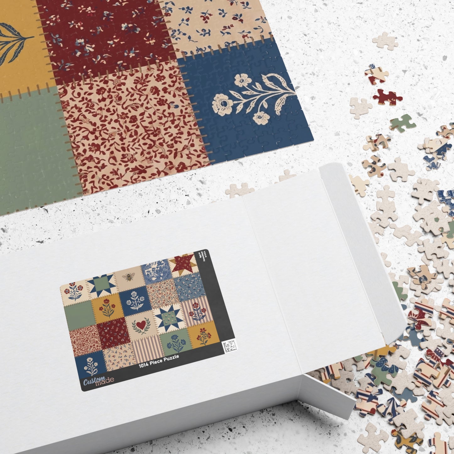 Vintage Quilt Pattern Puzzle | 110/252/520/1014-piece jigsaw