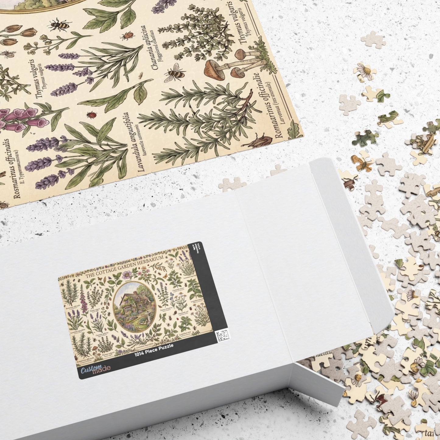 Cottage Garden Herbarium Puzzle | Botanical Cottage Jigsaw