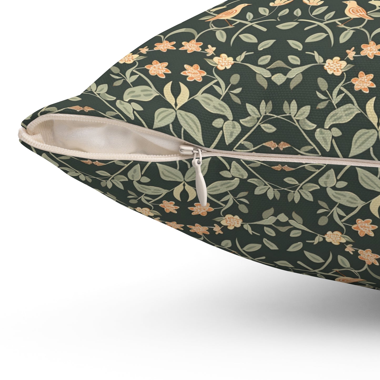 Vintage Floral Damask Pillow | Square Pillow, Botanical Pattern