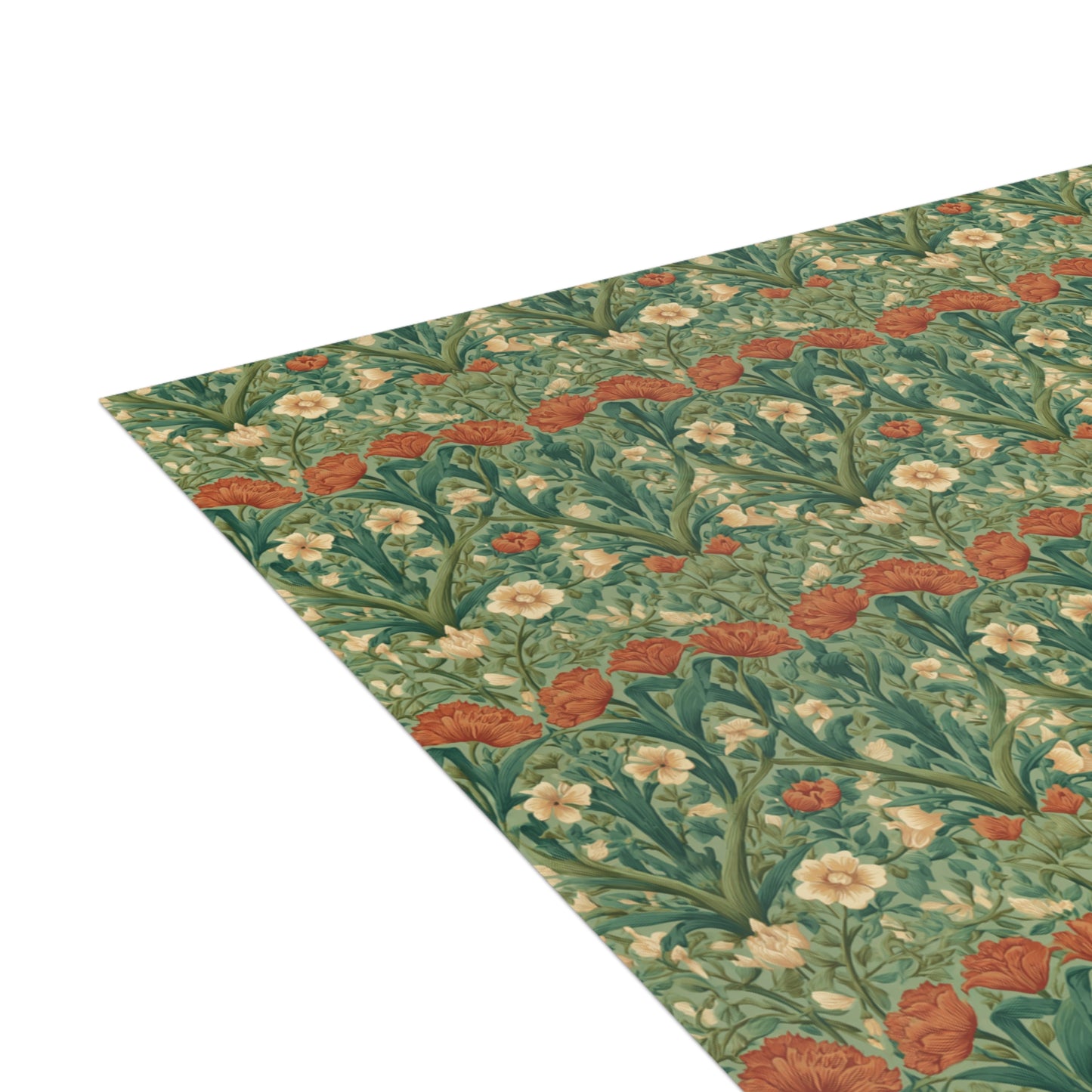 Victorian Floral Pattern Greeting Card | Pack of 1, 10, 30, 50