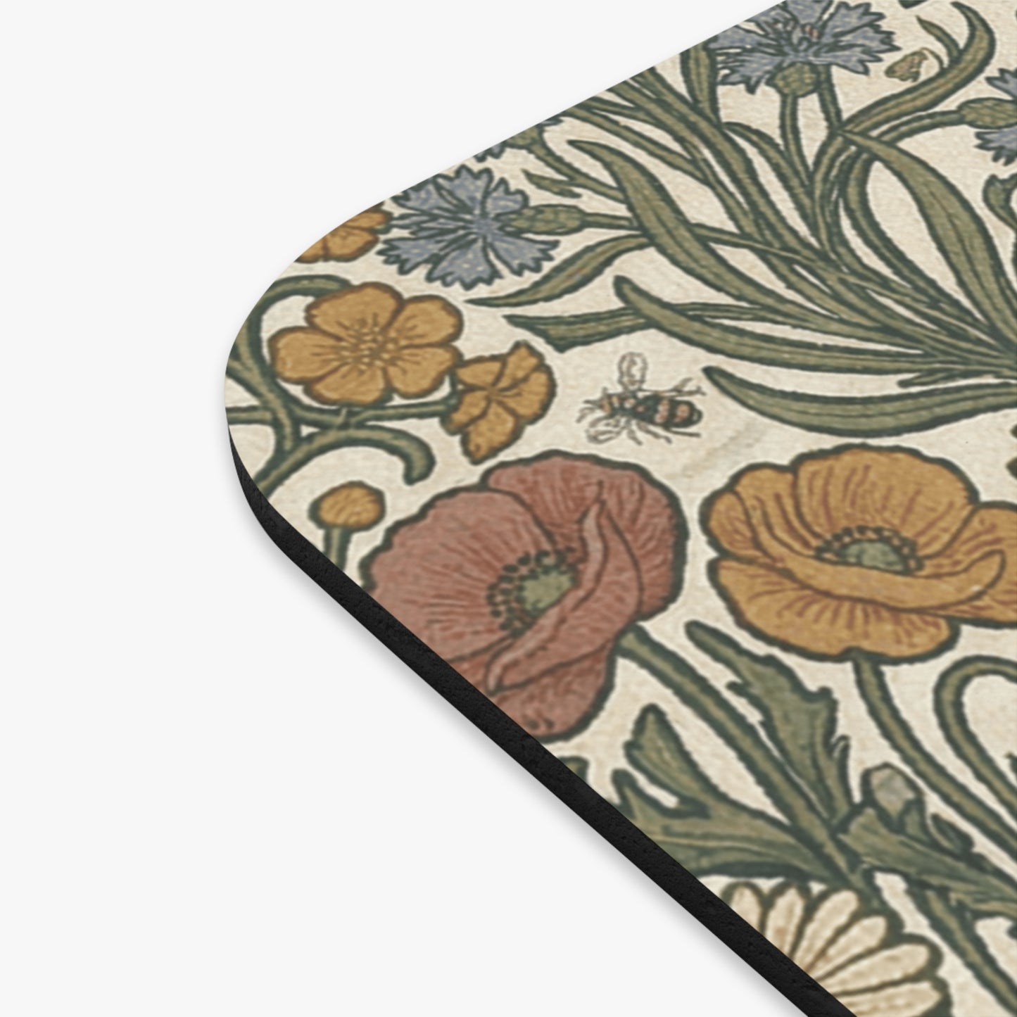 Wildflower Meadow Mouse Pad | Floral Poppy Daisy Botanical Pattern