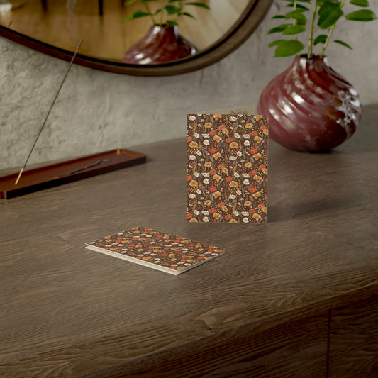 Autumn Florals Greeting Card - Customizable Vintage Botanical Keepsake