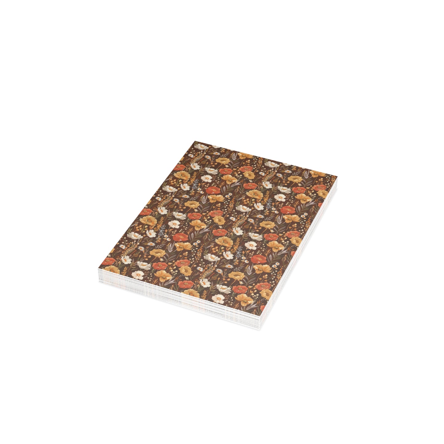 Autumn Florals Greeting Card - Customizable Vintage Botanical Keepsake