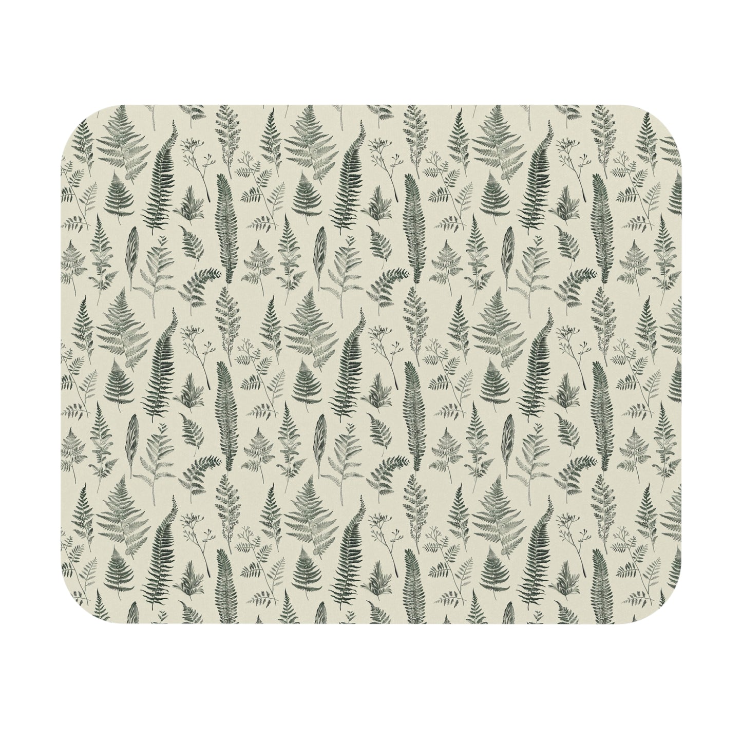 Fern Pattern Mouse Pad | Botanical Desk Mat