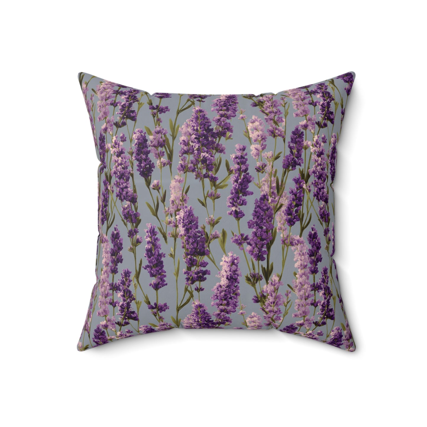Lavender Sprigs Pillow | Floral Throw Pillow, Purple Botanical Decor