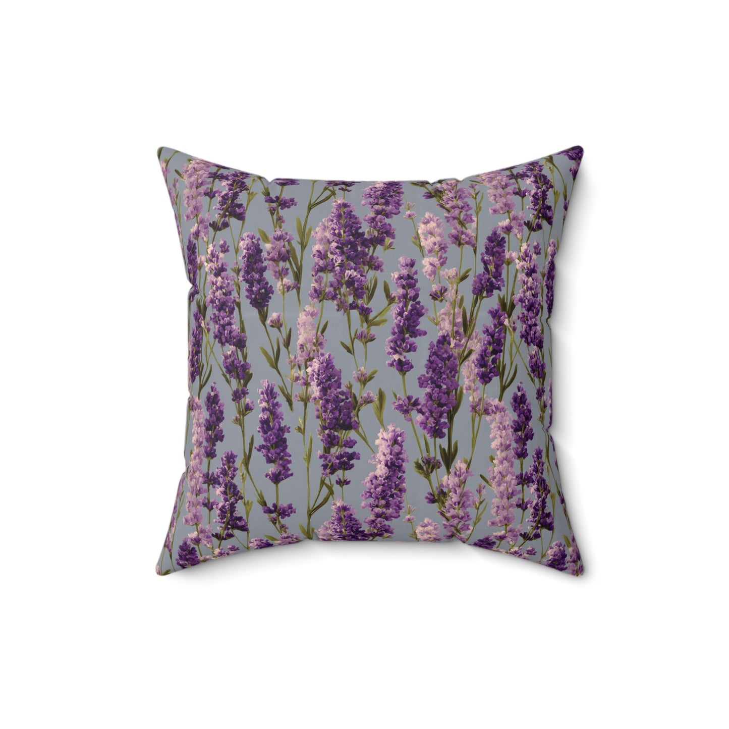 Lavender Sprigs Pillow | Floral Throw Pillow, Purple Botanical Decor