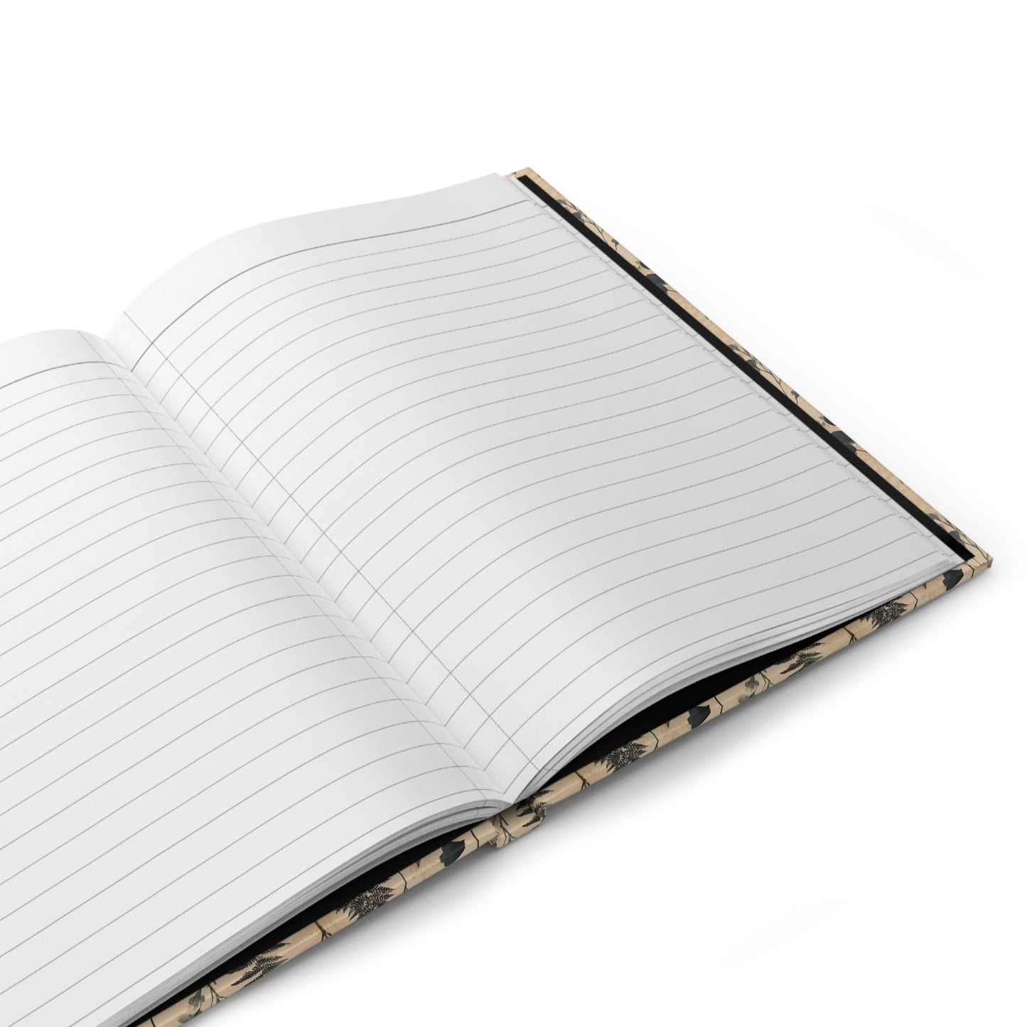 Botanical Fern and Eucalyptus Pattern Hardcover Journal