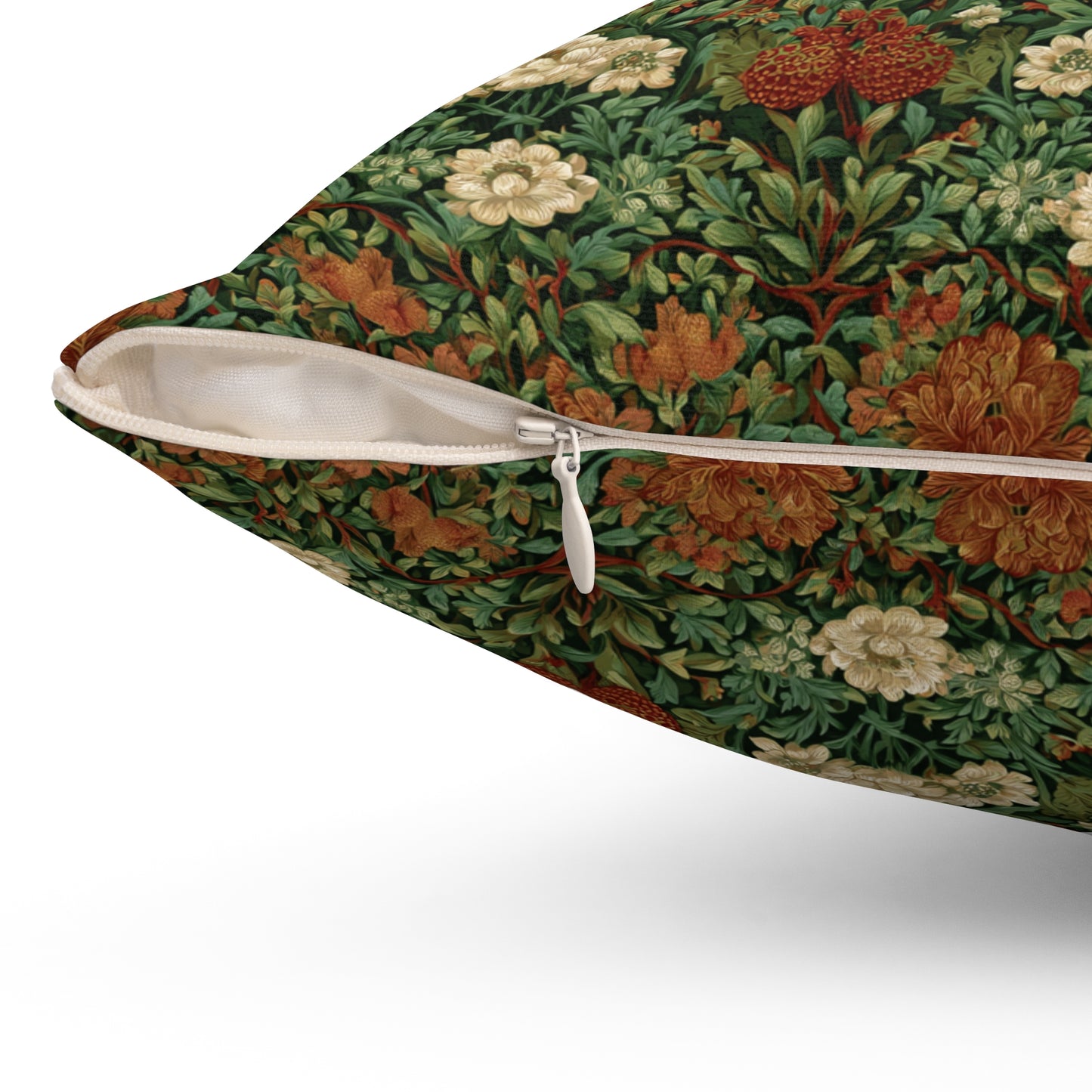 William Morris Style Floral Pattern pillow | Vintage Botanical Throw Pillow