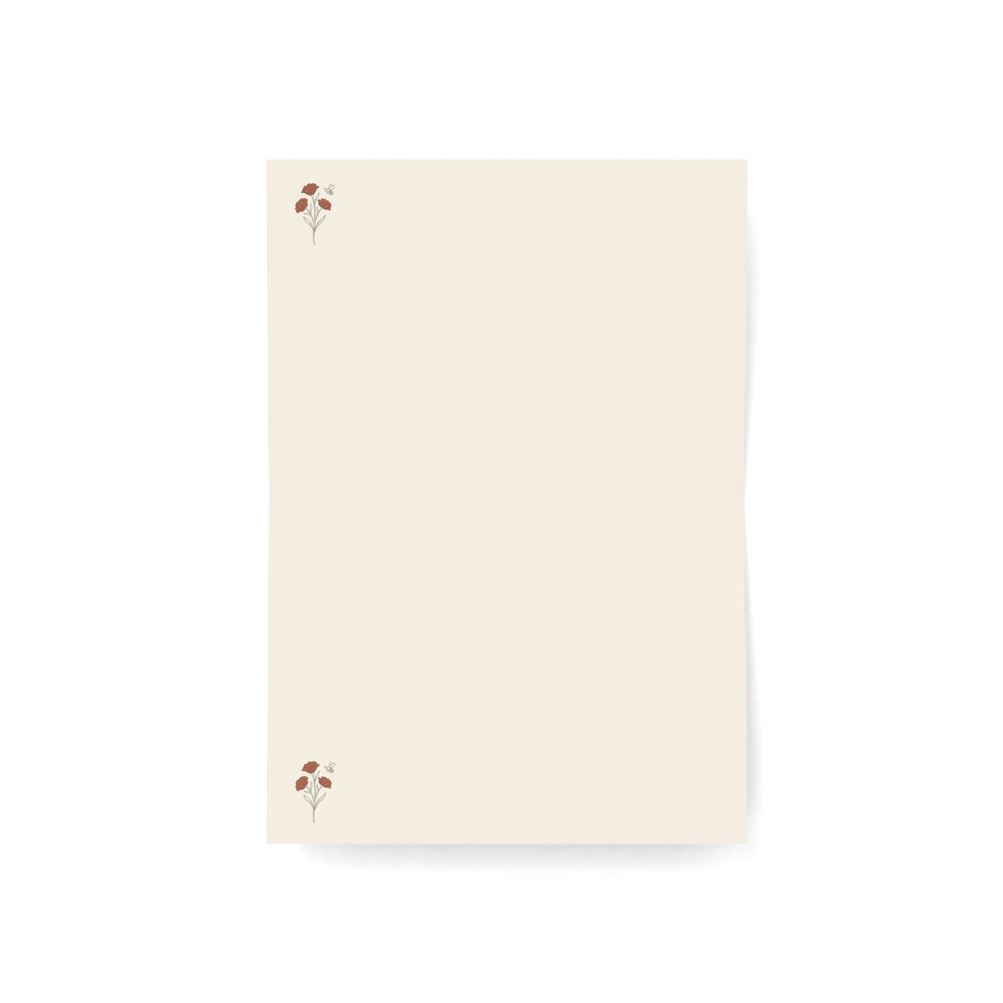Victorian Floral Pattern Greeting Card | Pack of 1, 10, 30, 50