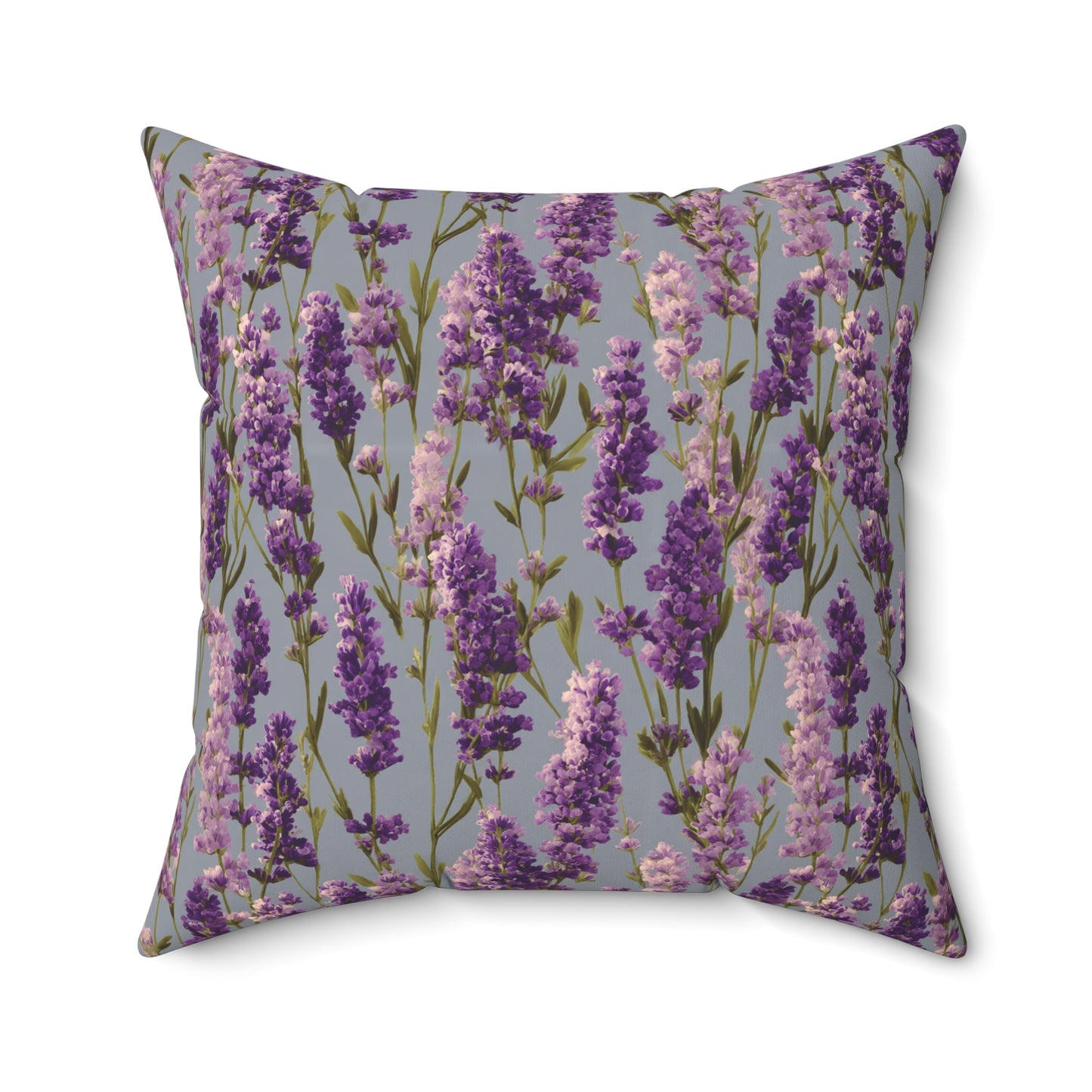 Lavender Sprigs Pillow | Floral Throw Pillow, Purple Botanical Decor