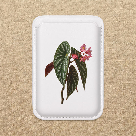 Begonia Plant Wallet MagSafe Compatible | Vegan Card Wallet