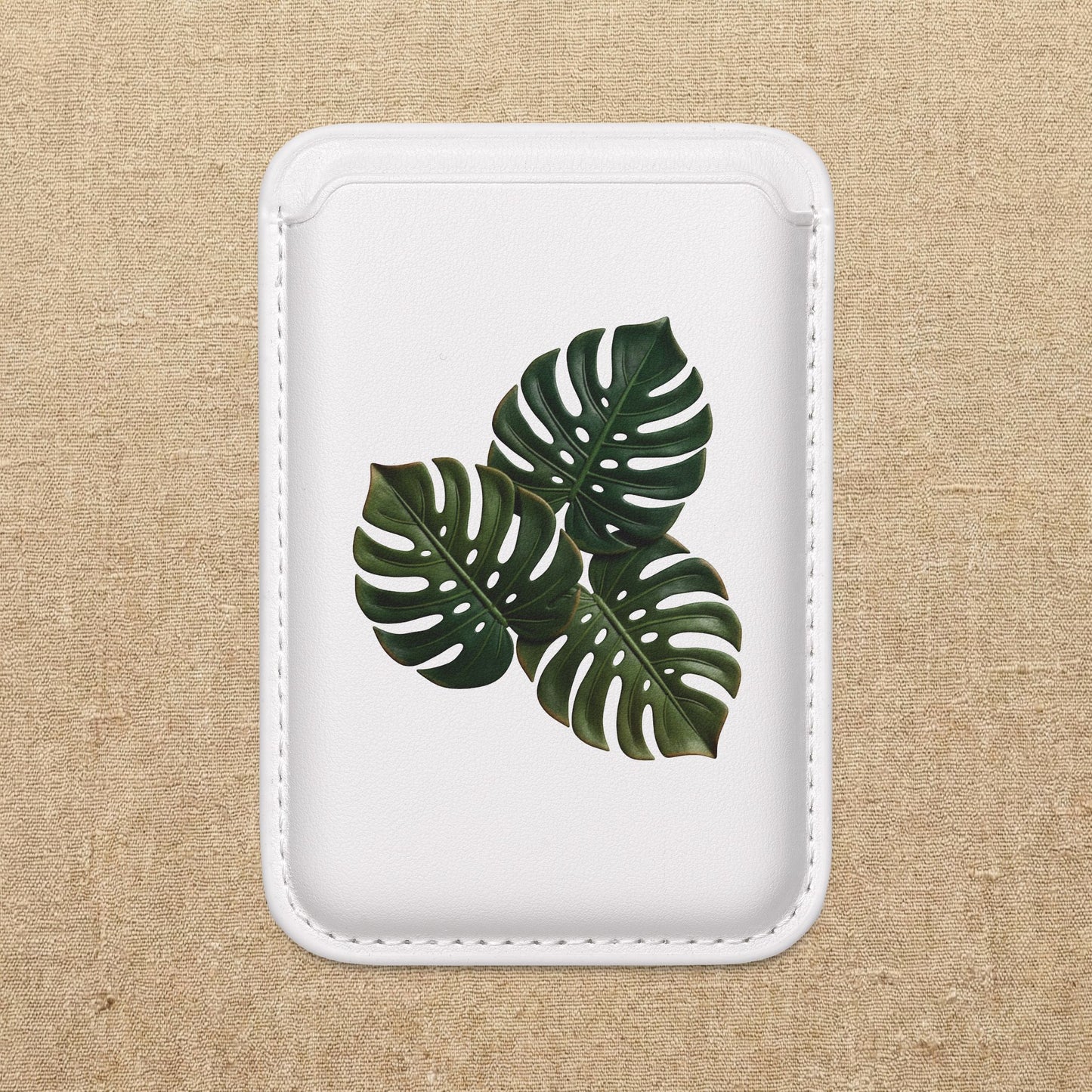 Monstera Leaves Wallet | MagSafe Compatible Vegan Card Sleeve
