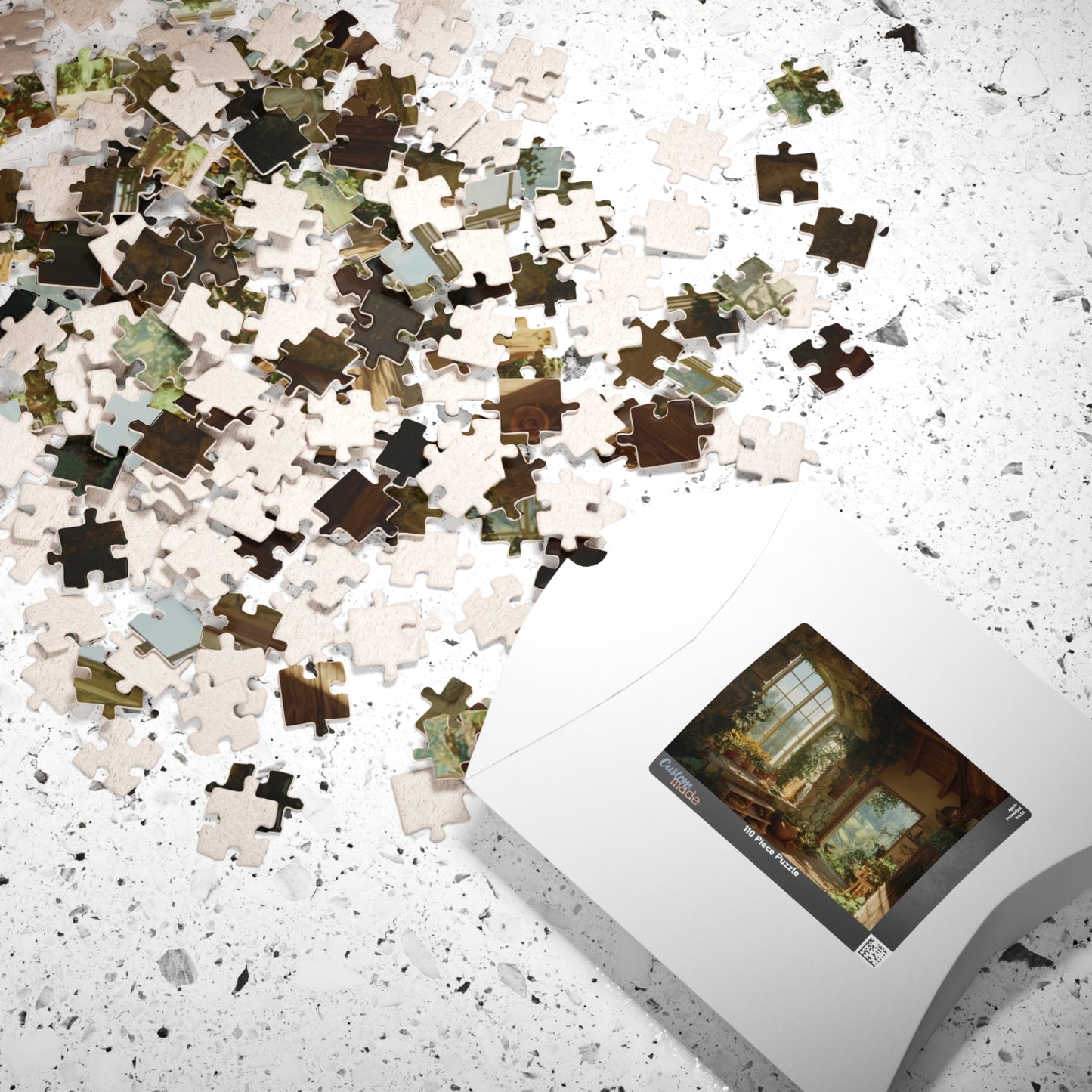 Sunlit Garden Interior Puzzle | Vintage Cottage Window 110-1014Piece