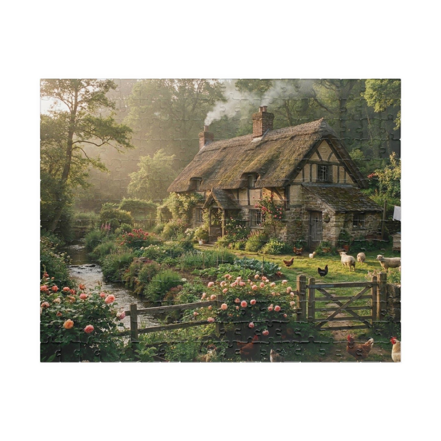 English Cottage Garden Puzzle 110/252/520/1014-piece