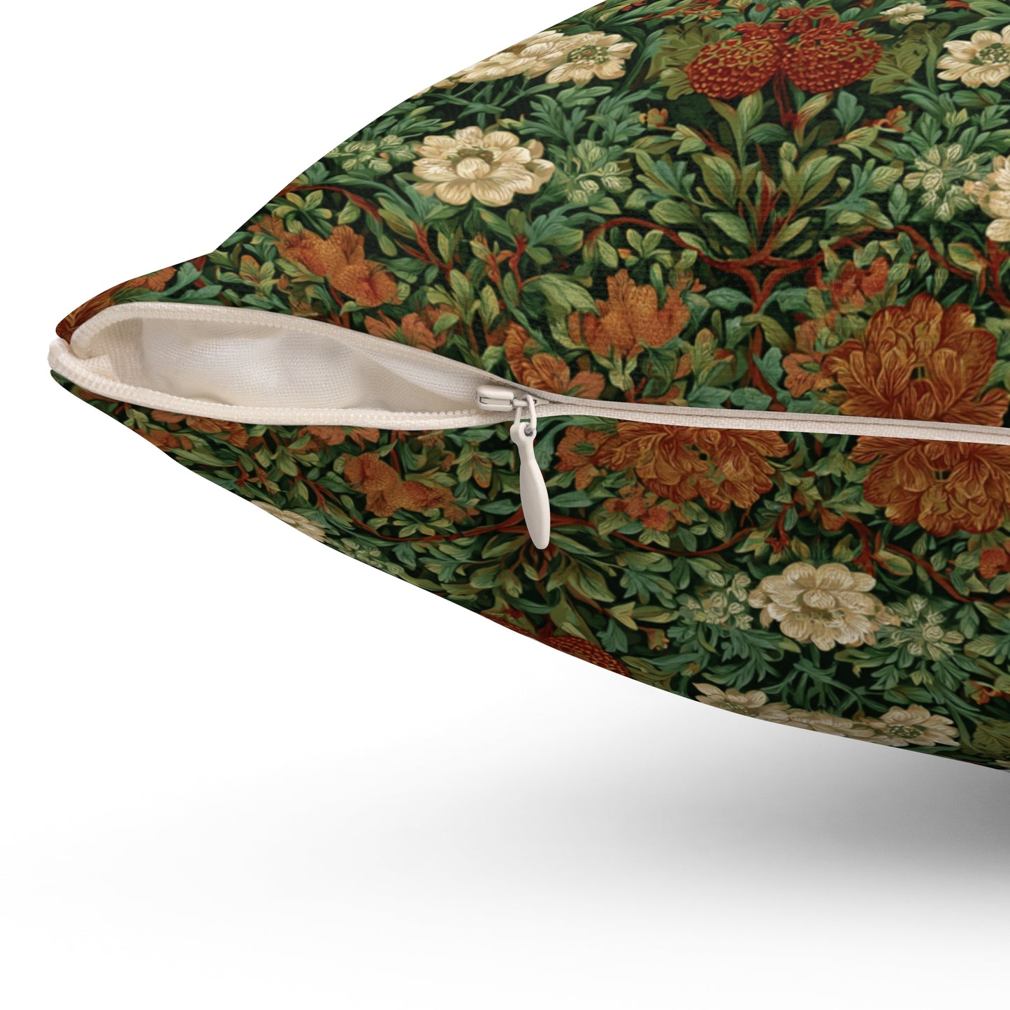 William Morris Style Floral Pattern pillow | Vintage Botanical Throw Pillow