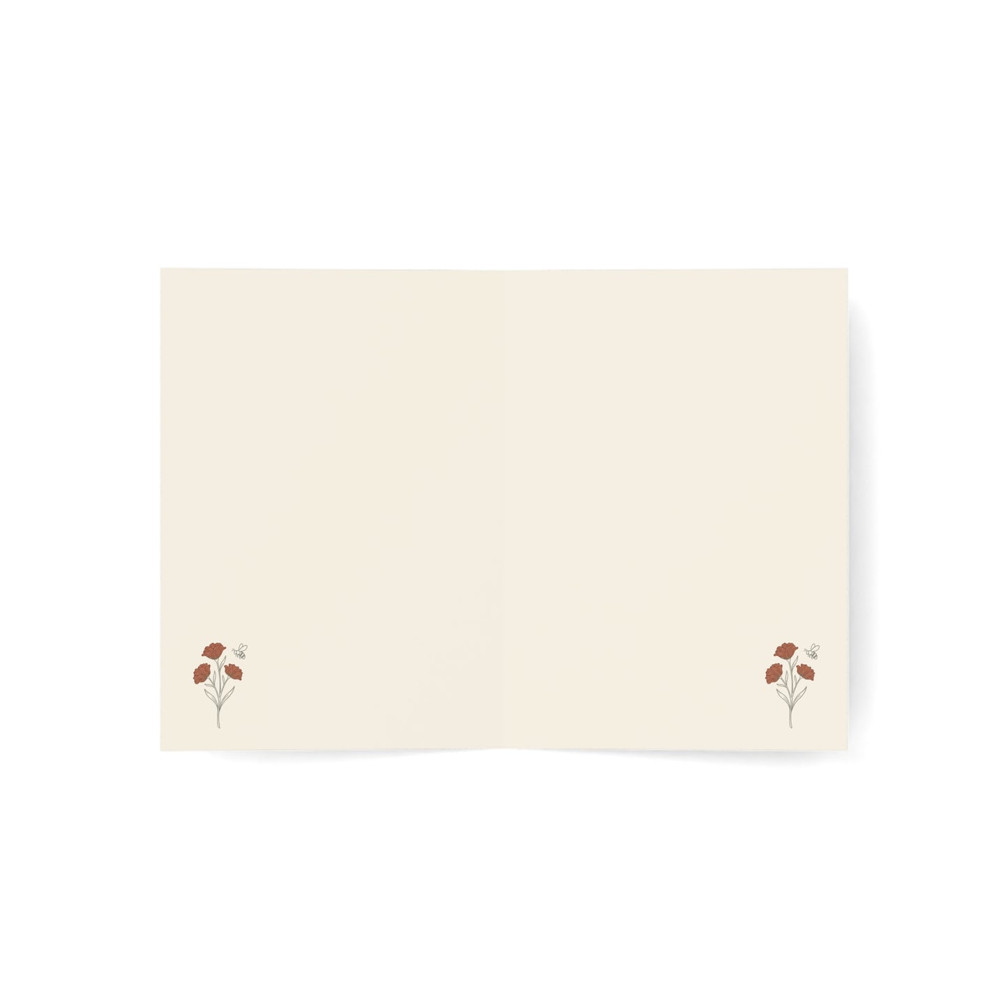 Victorian Floral Pattern Greeting Card | Pack of 1, 10, 30, 50