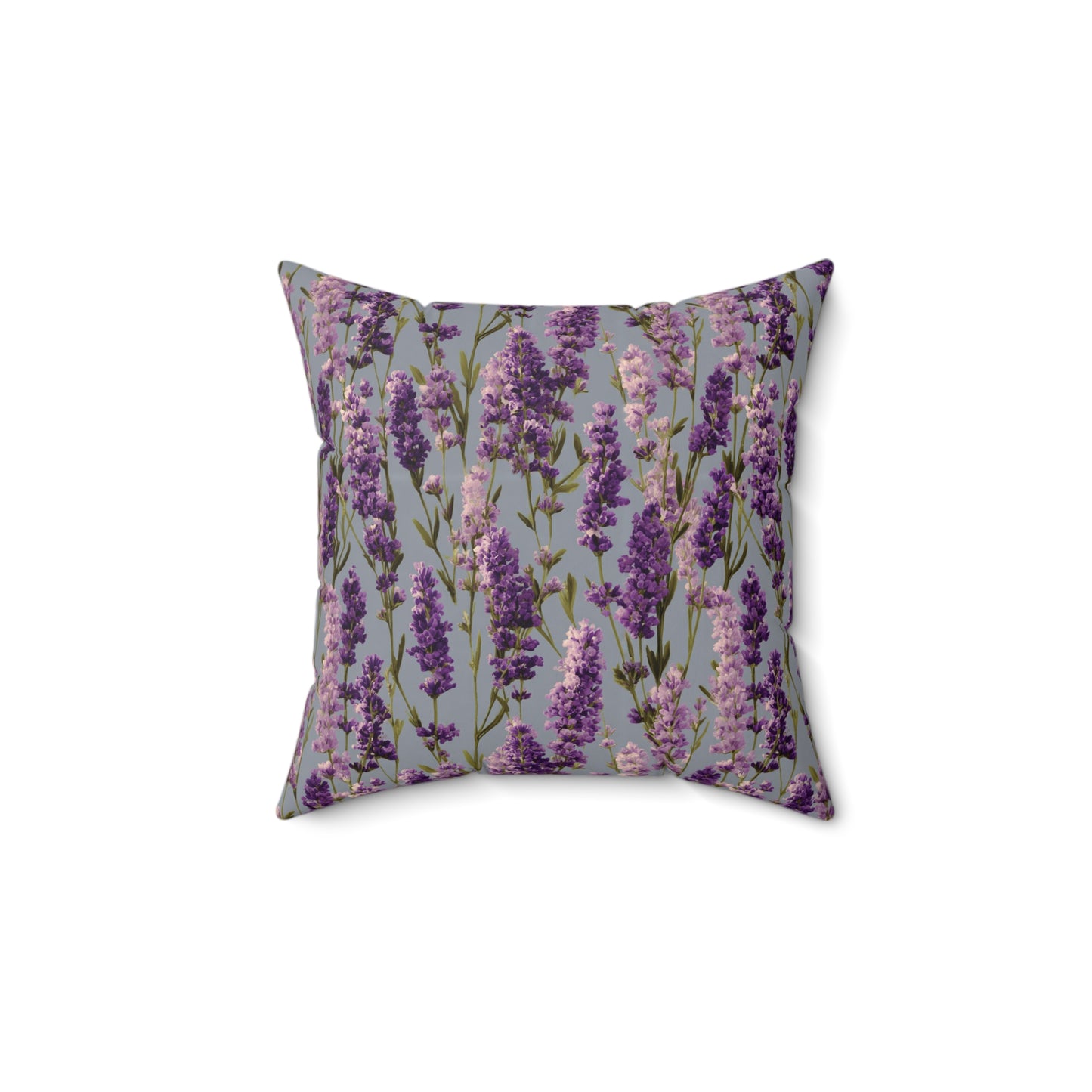 Lavender Sprigs Pillow | Floral Throw Pillow, Purple Botanical Decor