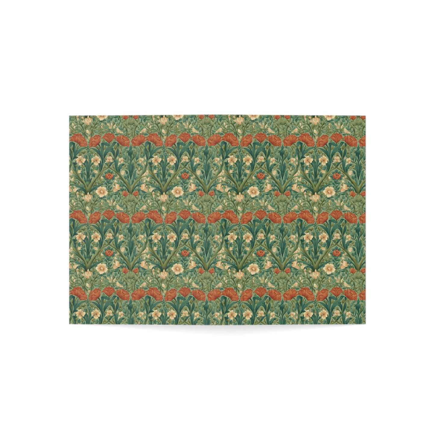 Victorian Floral Pattern Greeting Card | Pack of 1, 10, 30, 50