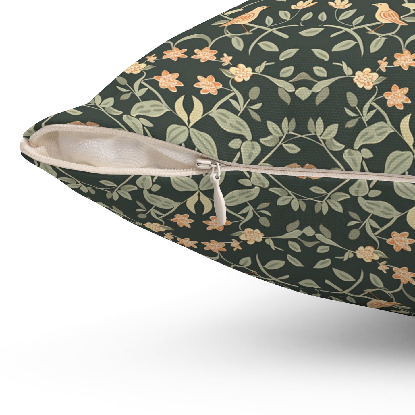 Vintage Floral Damask Pillow | Square Pillow, Botanical Pattern