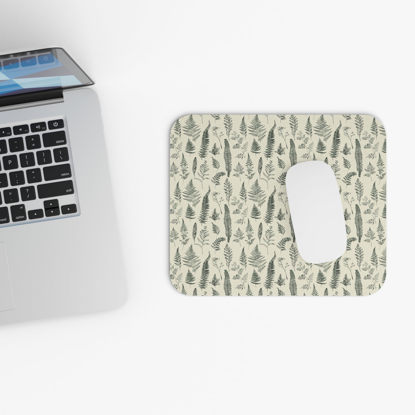 Fern Pattern Mouse Pad | Botanical Desk Mat
