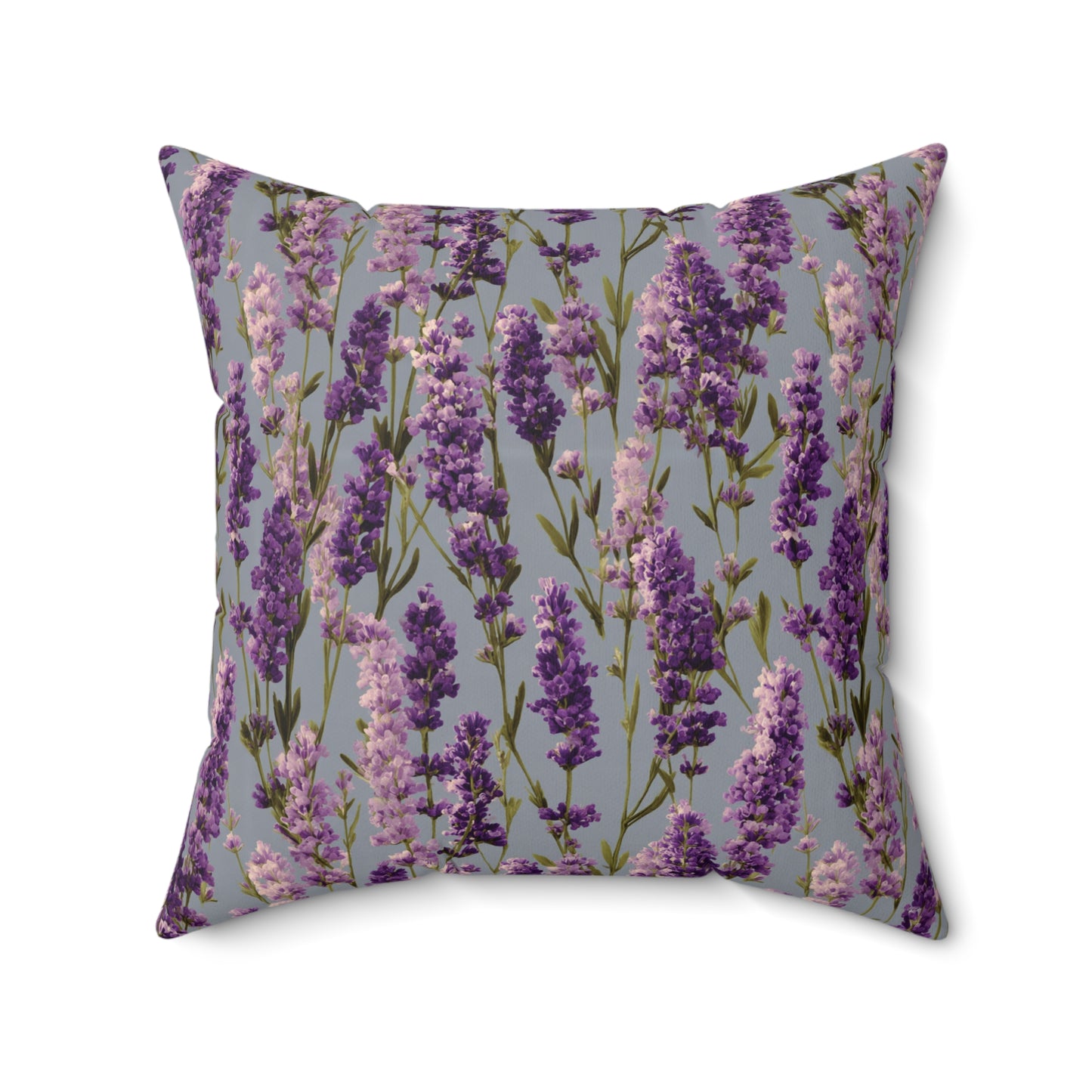 Lavender Sprigs Pillow | Floral Throw Pillow, Purple Botanical Decor