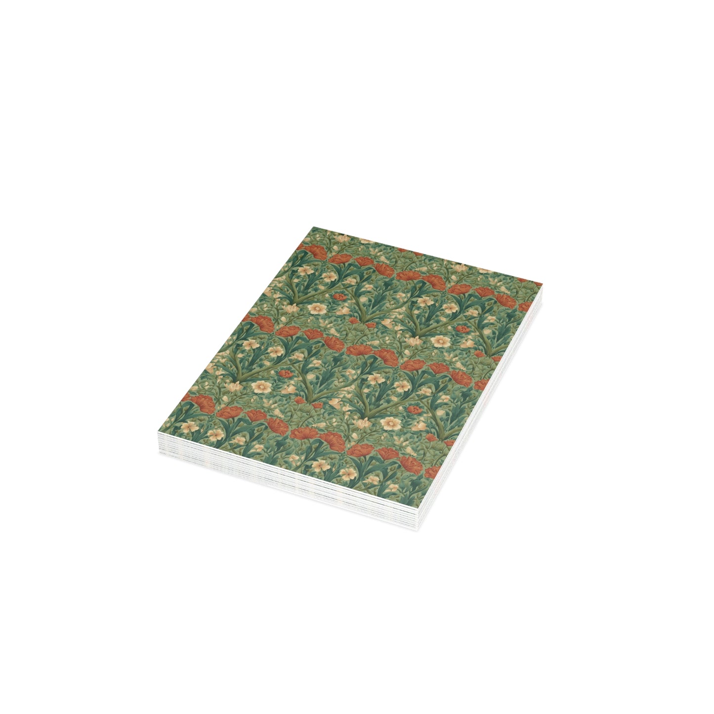 Victorian Floral Pattern Greeting Card | Pack of 1, 10, 30, 50