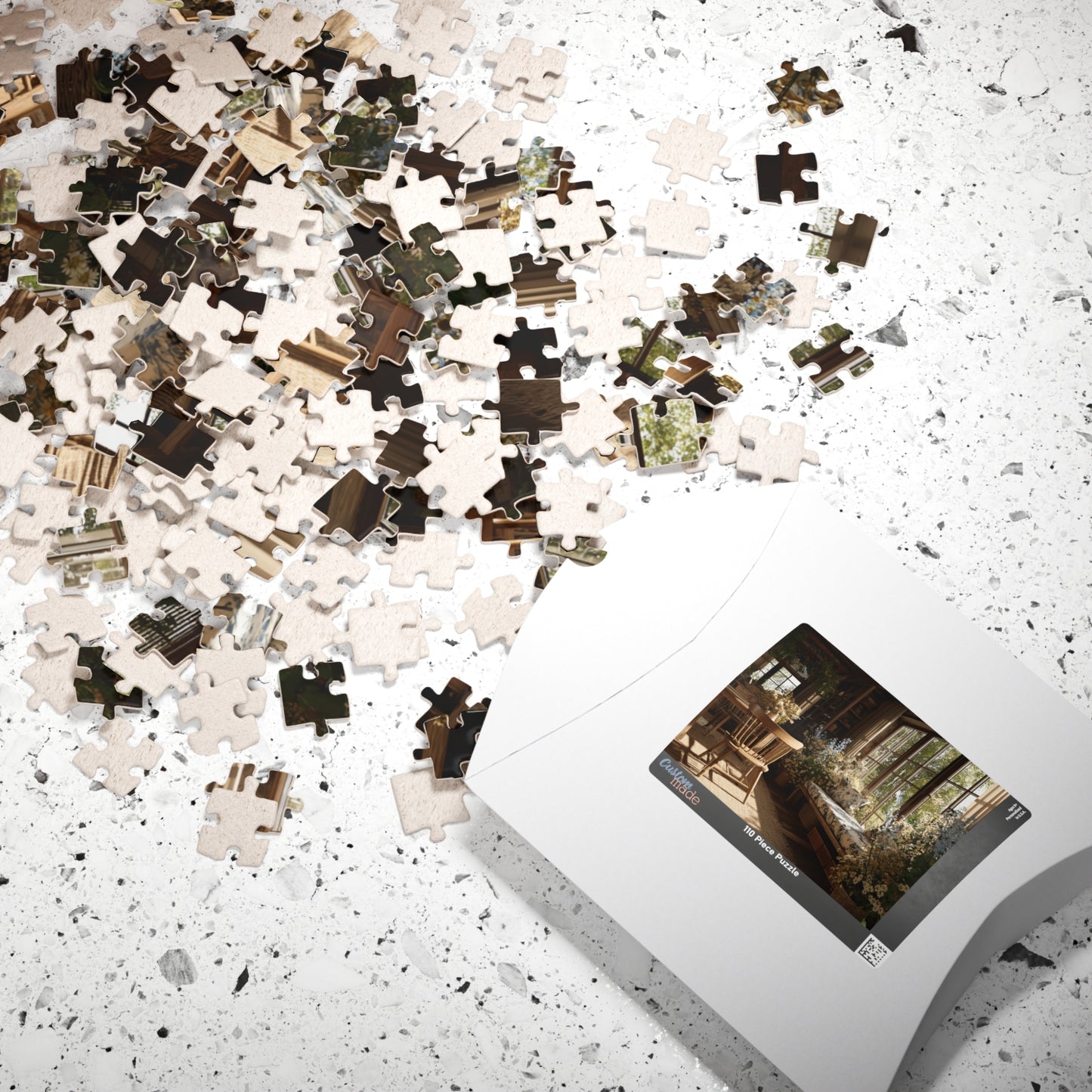 Sunlit Cozy Window Nook Puzzle | Vintage Cottage Interior 110-1014 pcs