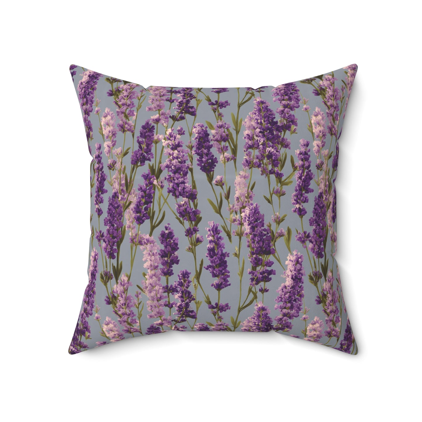 Lavender Sprigs Pillow | Floral Throw Pillow, Purple Botanical Decor