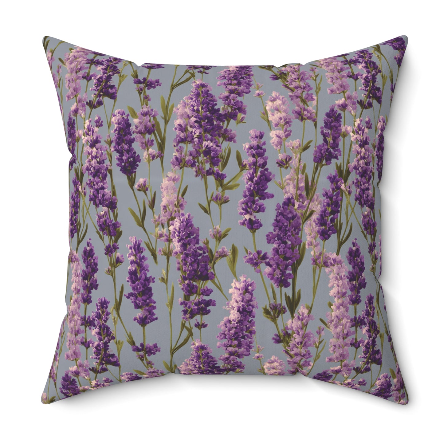 Lavender Sprigs Pillow | Floral Throw Pillow, Purple Botanical Decor