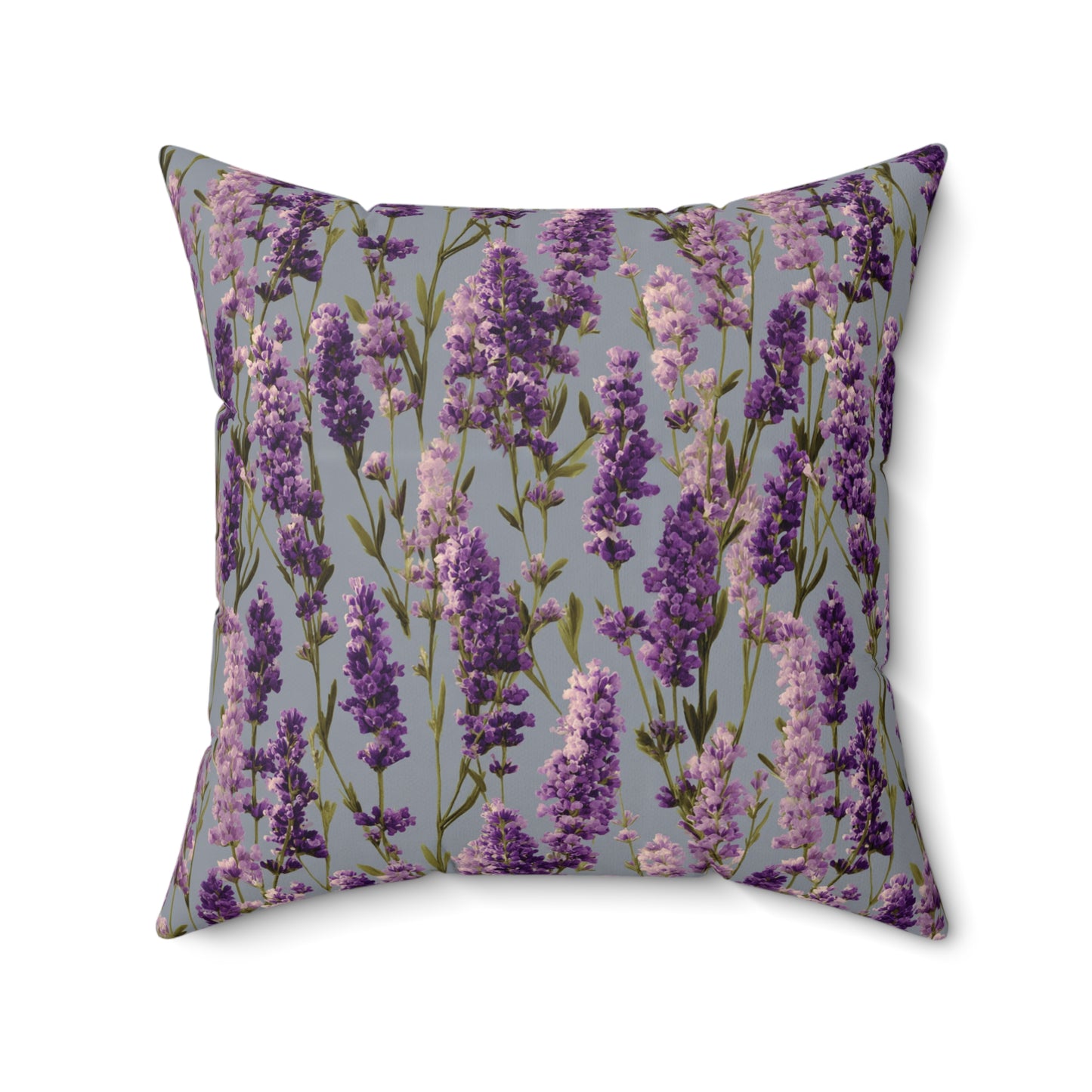Lavender Sprigs Pillow | Floral Throw Pillow, Purple Botanical Decor