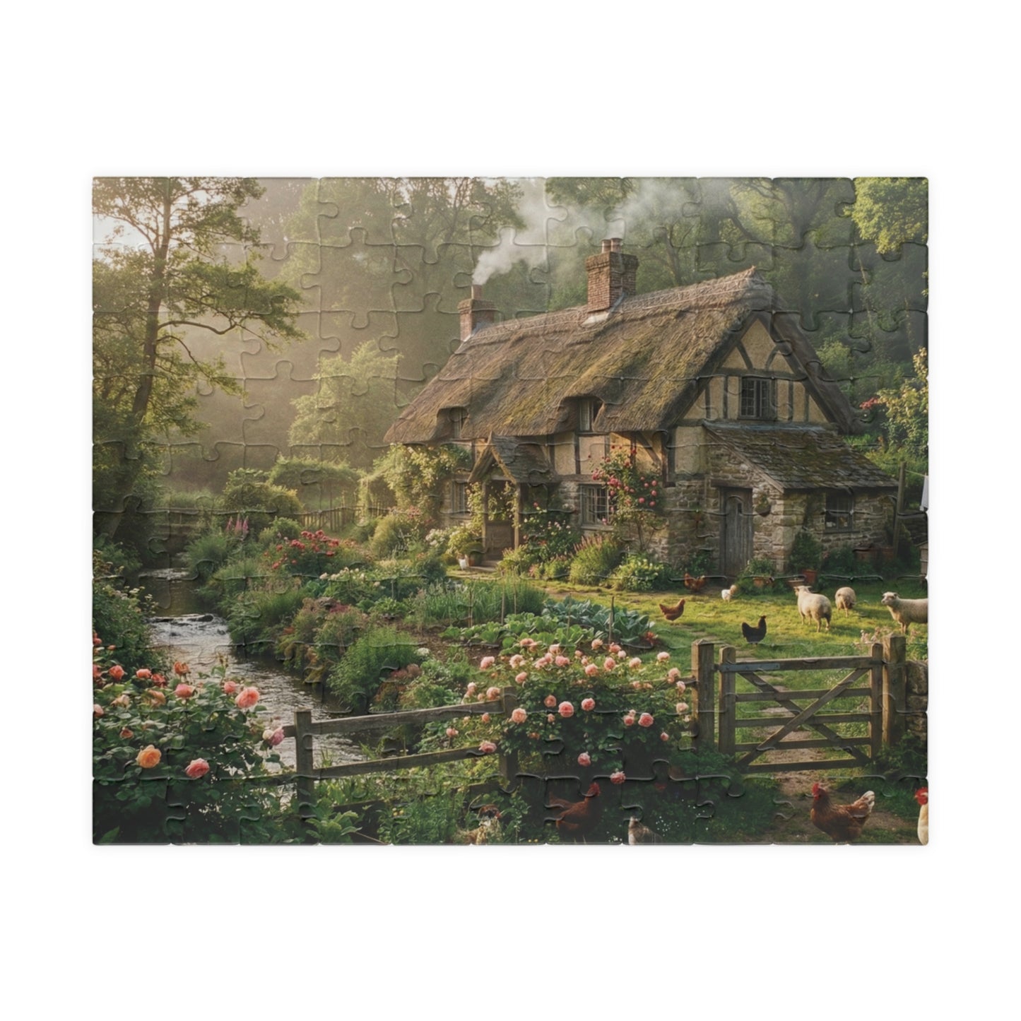 English Cottage Garden Puzzle 110/252/520/1014-piece