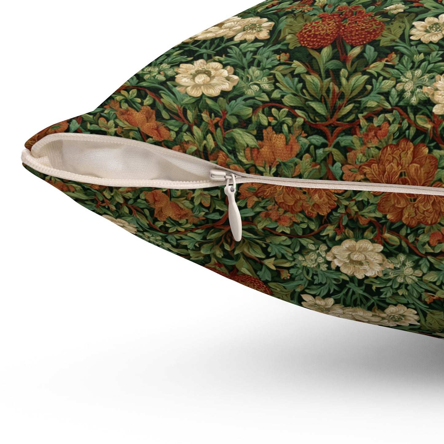 William Morris Style Floral Pattern pillow | Vintage Botanical Throw Pillow