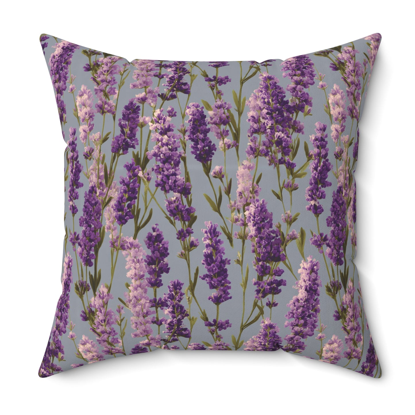 Lavender Sprigs Pillow | Floral Throw Pillow, Purple Botanical Decor