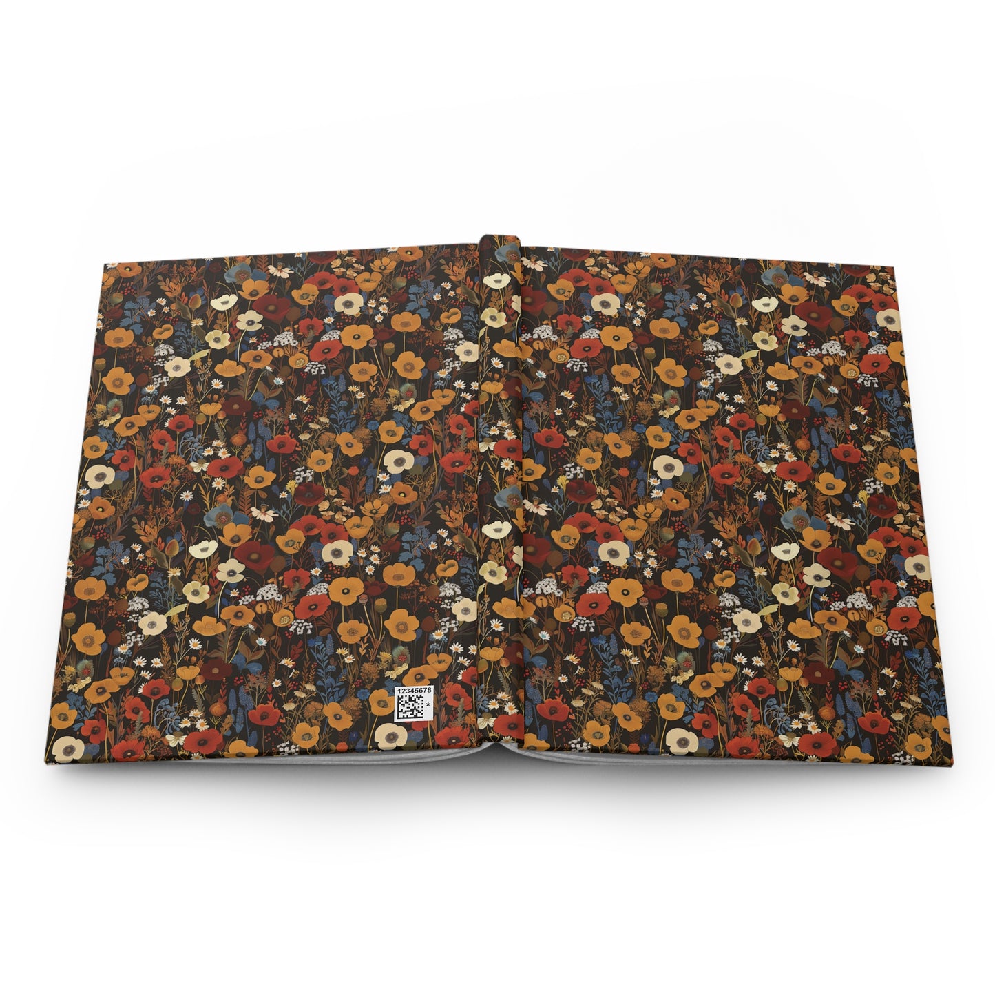 Autumn Wildflower Pattern Journal | Hardcover Journal Matte