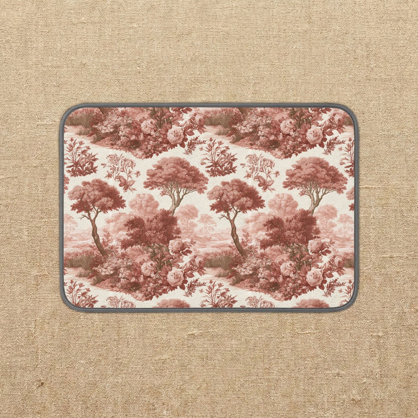 Vintage Toile de Jouye Tree Pattern Microfiber Dish Mat | Kitchen Sink Mat