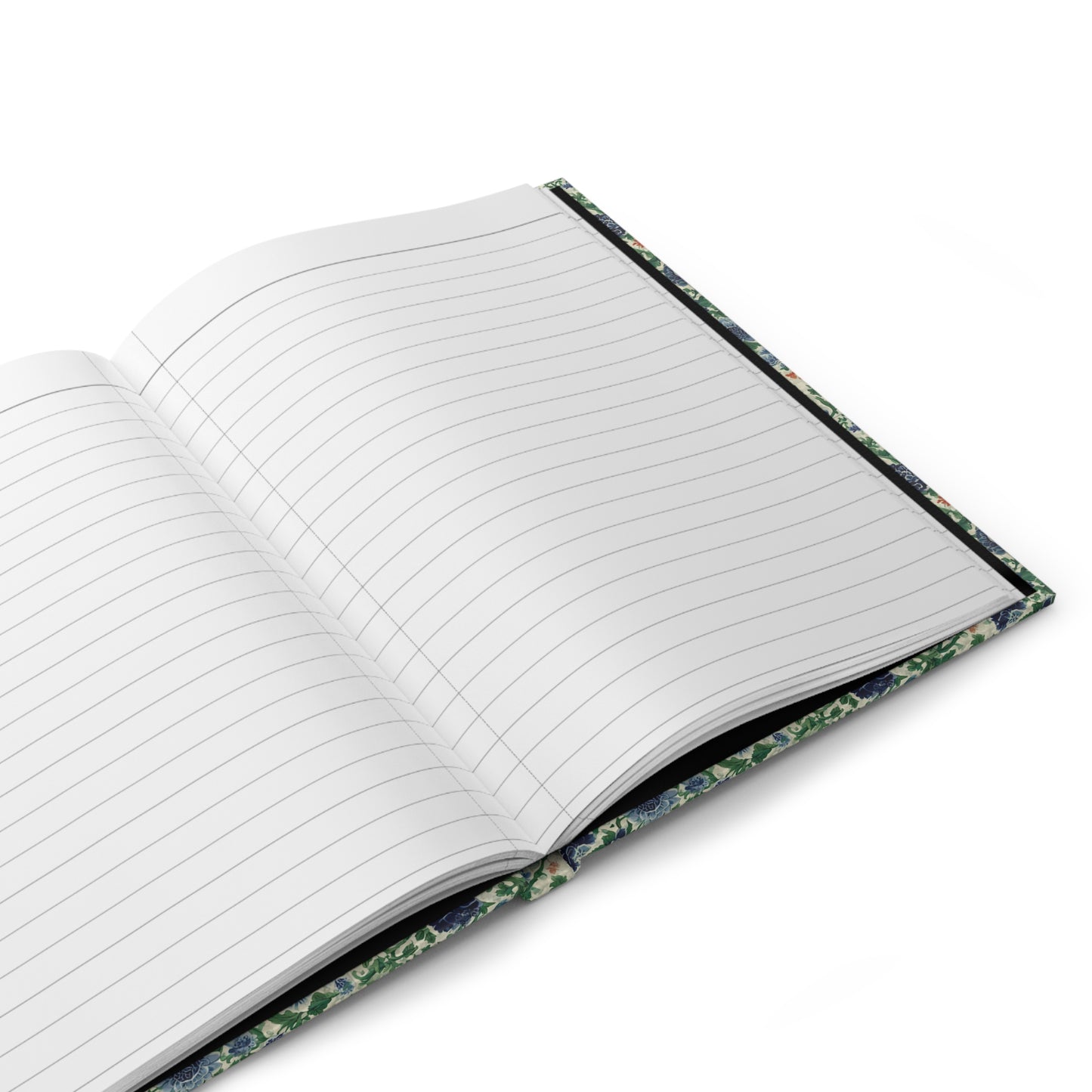 Vintage Floral Pattern Hardcover Journal | Matte Notebook, Botanical Garden Design