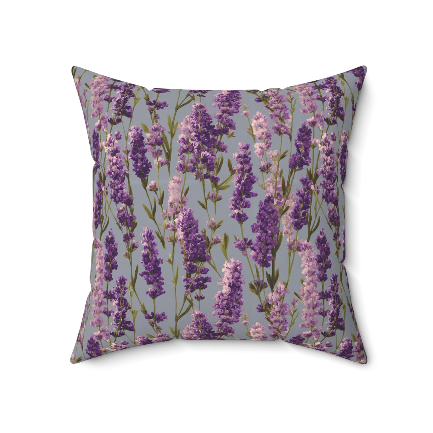 Lavender Sprigs Pillow | Floral Throw Pillow, Purple Botanical Decor
