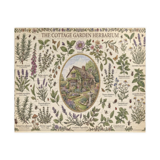 Cottage Garden Herbarium Puzzle | Botanical Cottage Jigsaw