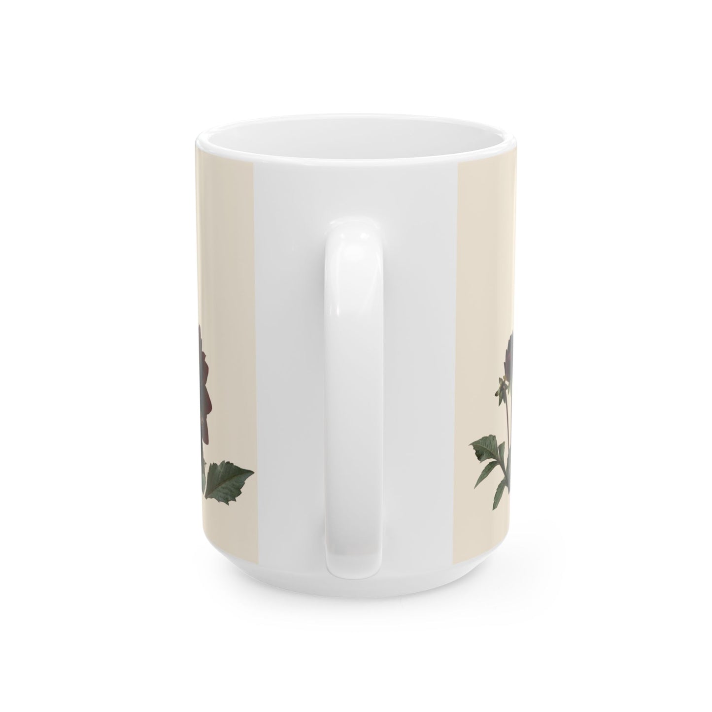 Dark Dahlia Karma Choc Floral Mug | Botanical Flower Ceramic Mug
