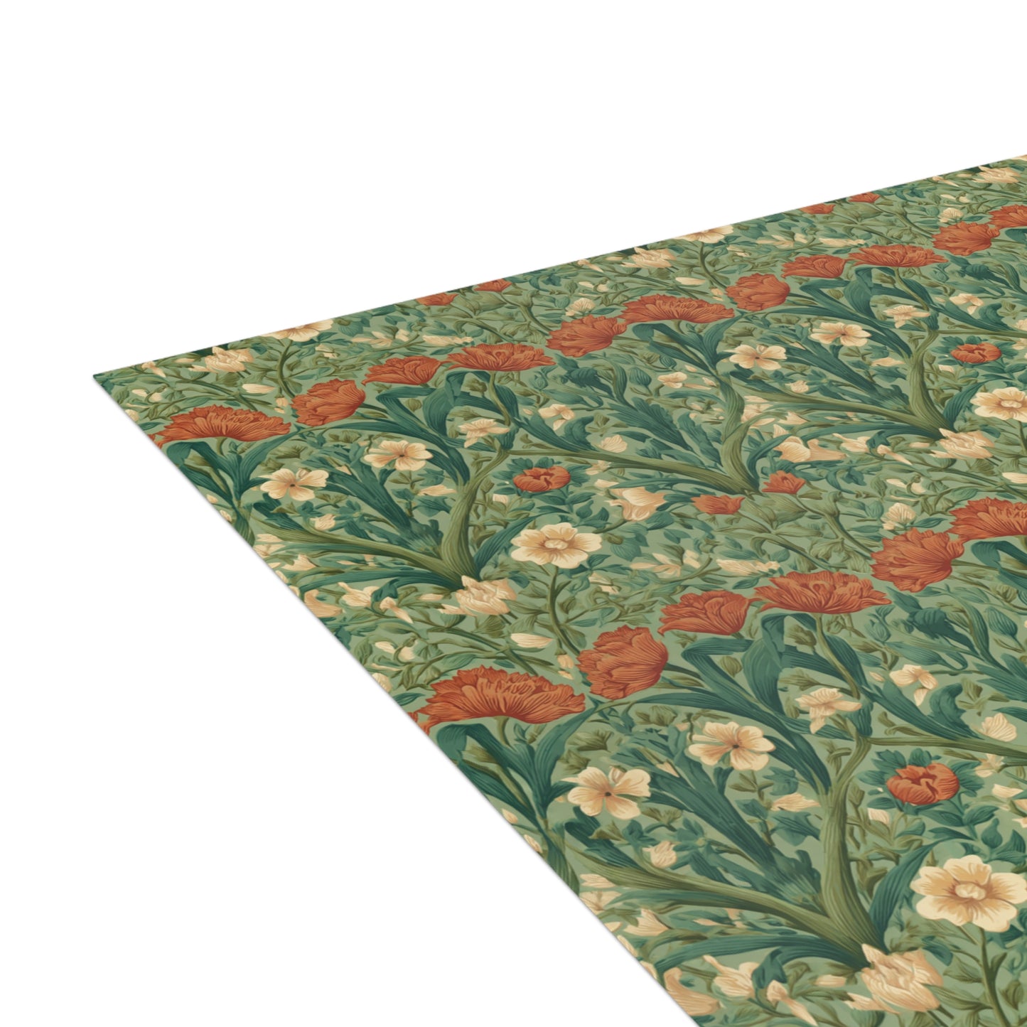 Victorian Floral Pattern Greeting Card | Pack of 1, 10, 30, 50