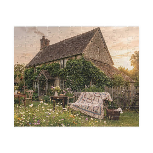 Cottage Garden Scene Puzzle | Cottagecore 100-1000 Piece Jigsaw