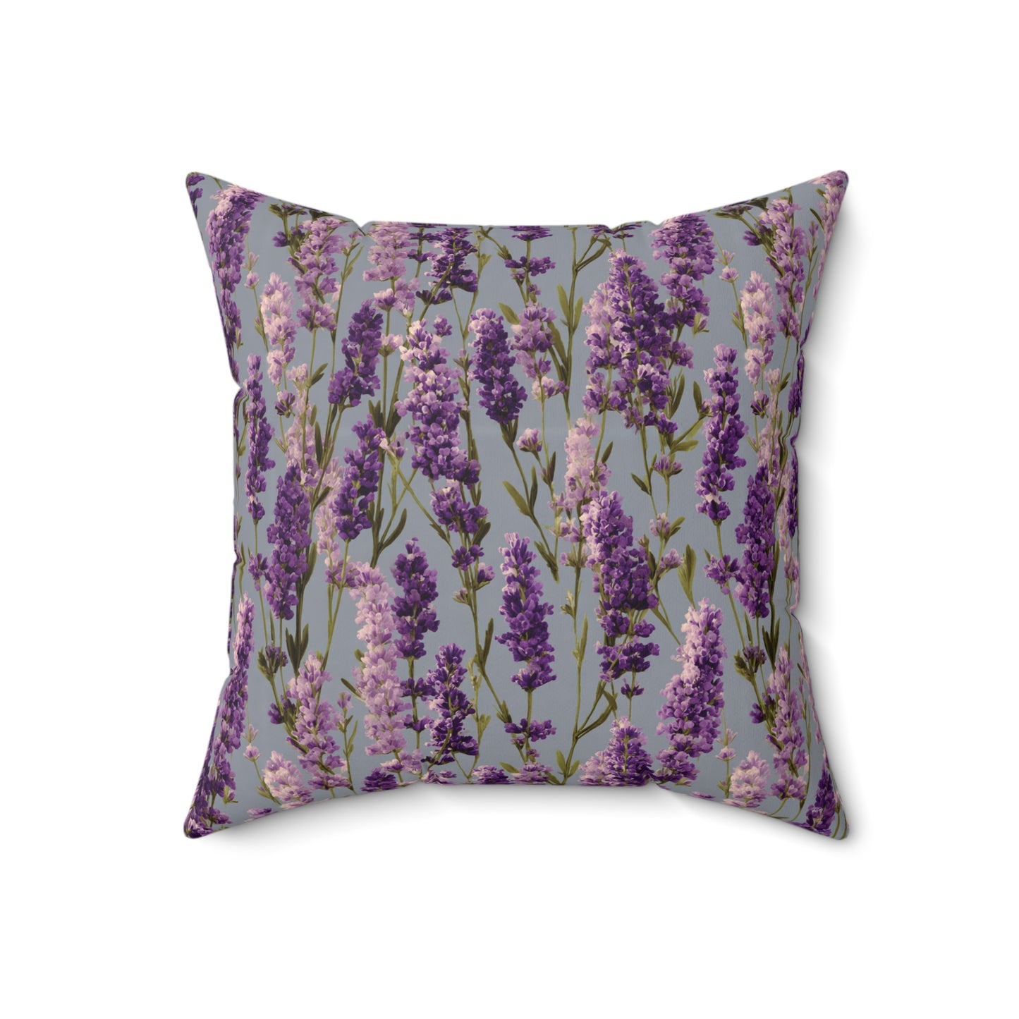 Lavender Sprigs Pillow | Floral Throw Pillow, Purple Botanical Decor