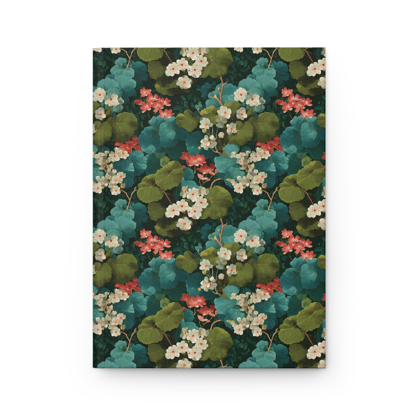 Vintage Botanical Floral Pattern Hardcover Journal | Matte