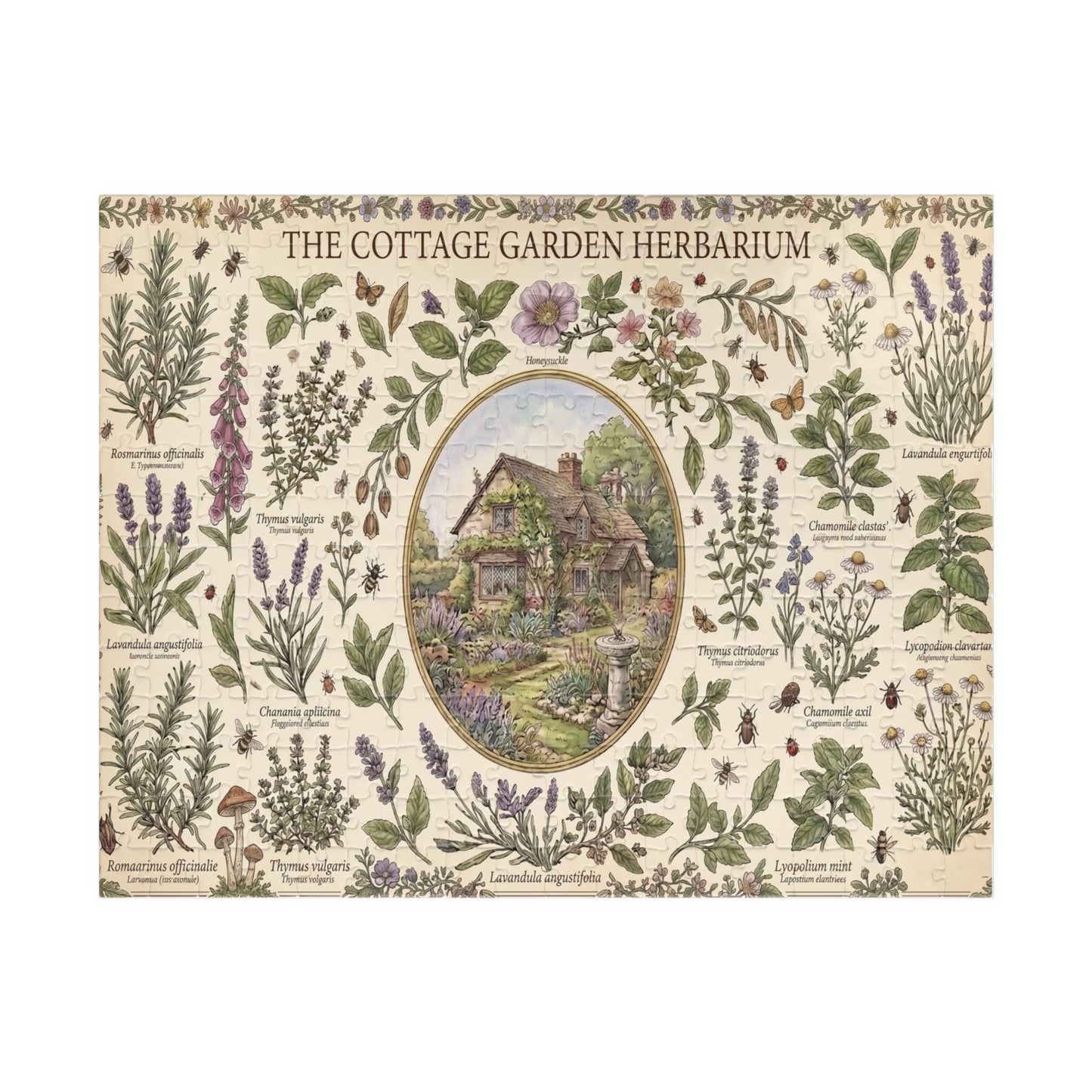 Cottage Garden Herbarium Puzzle | Botanical Cottage Jigsaw