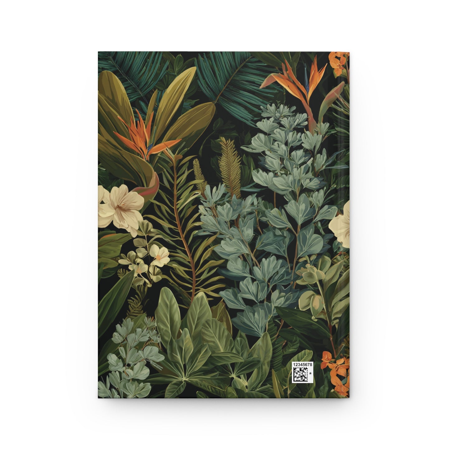 Tropical Botanical Journal Hardcover | Palm Leaf Floral Notebook