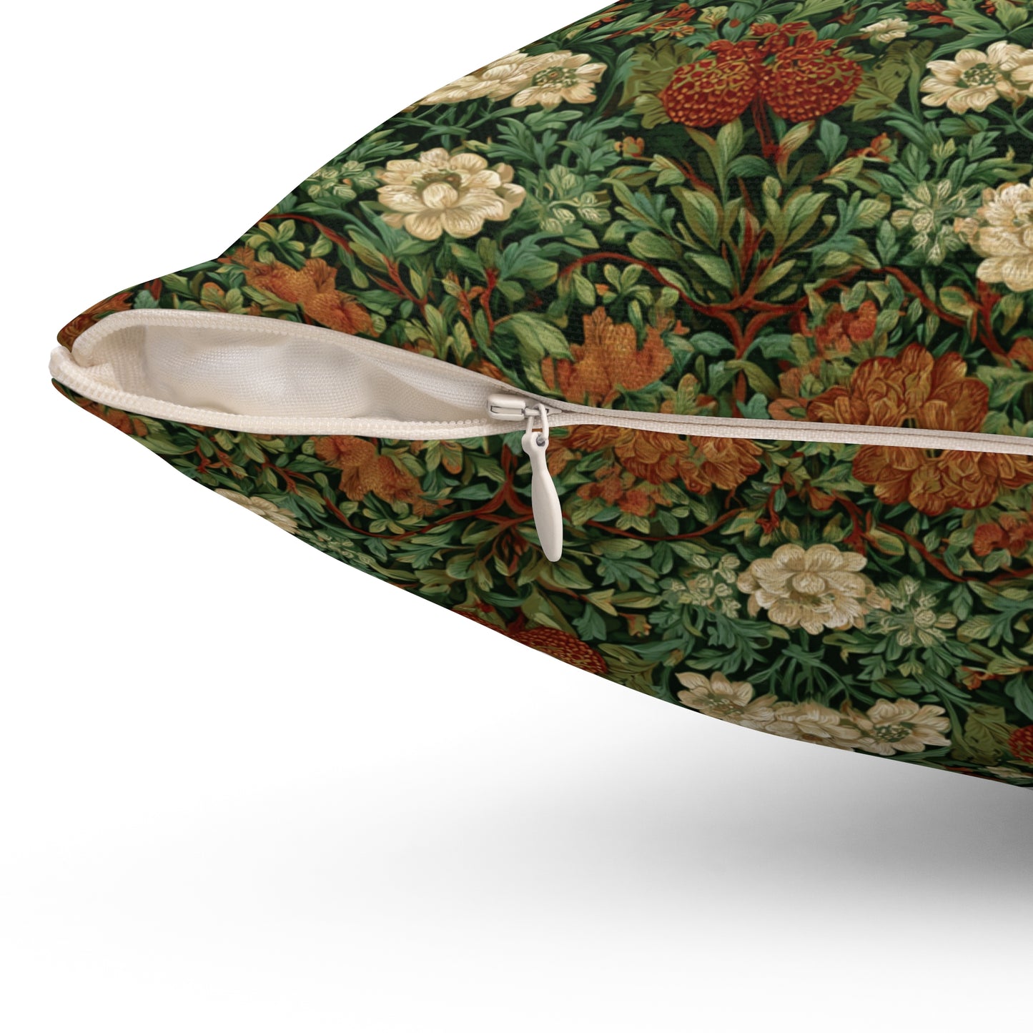 William Morris Style Floral Pattern pillow | Vintage Botanical Throw Pillow