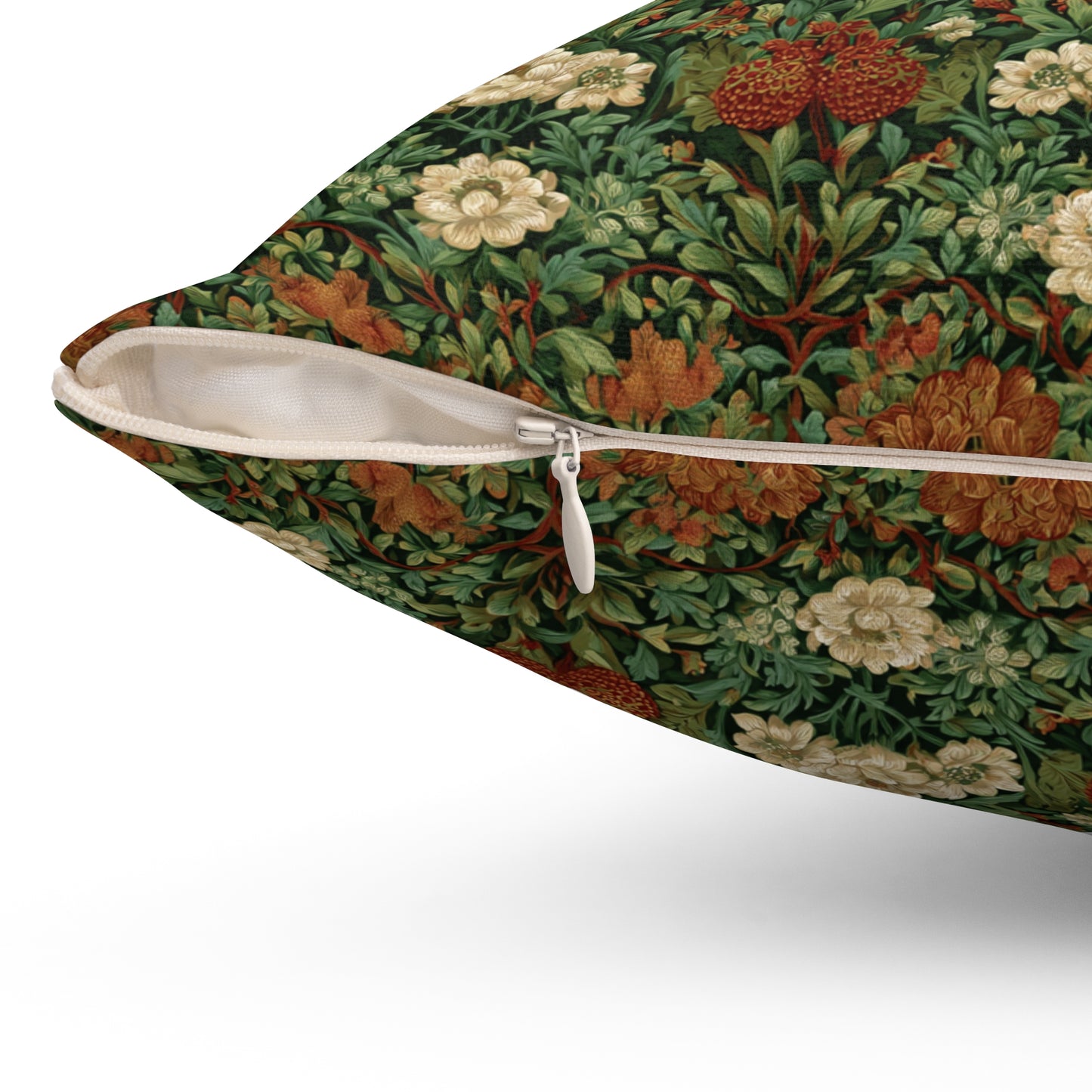 William Morris Style Floral Pattern pillow | Vintage Botanical Throw Pillow