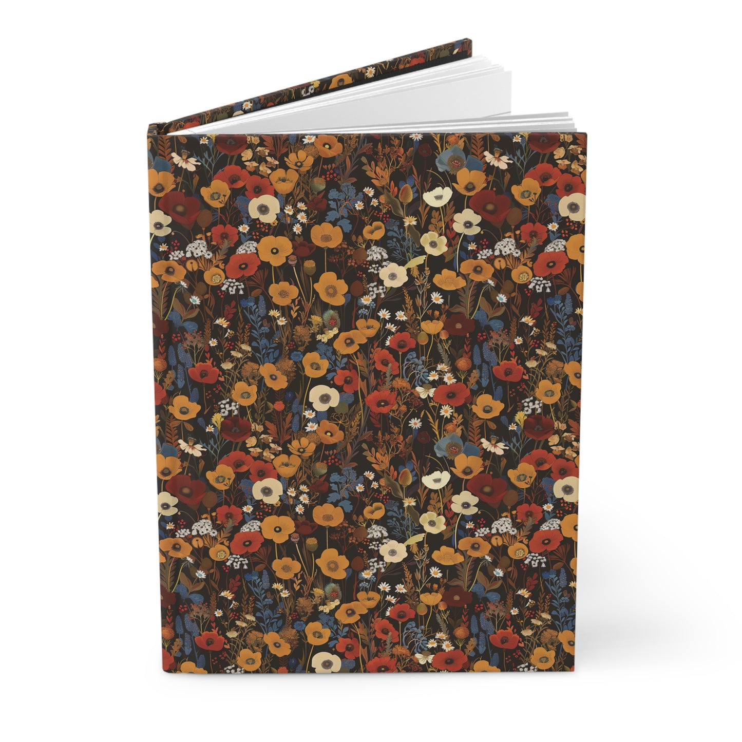 Autumn Wildflower Pattern Journal | Hardcover Journal Matte