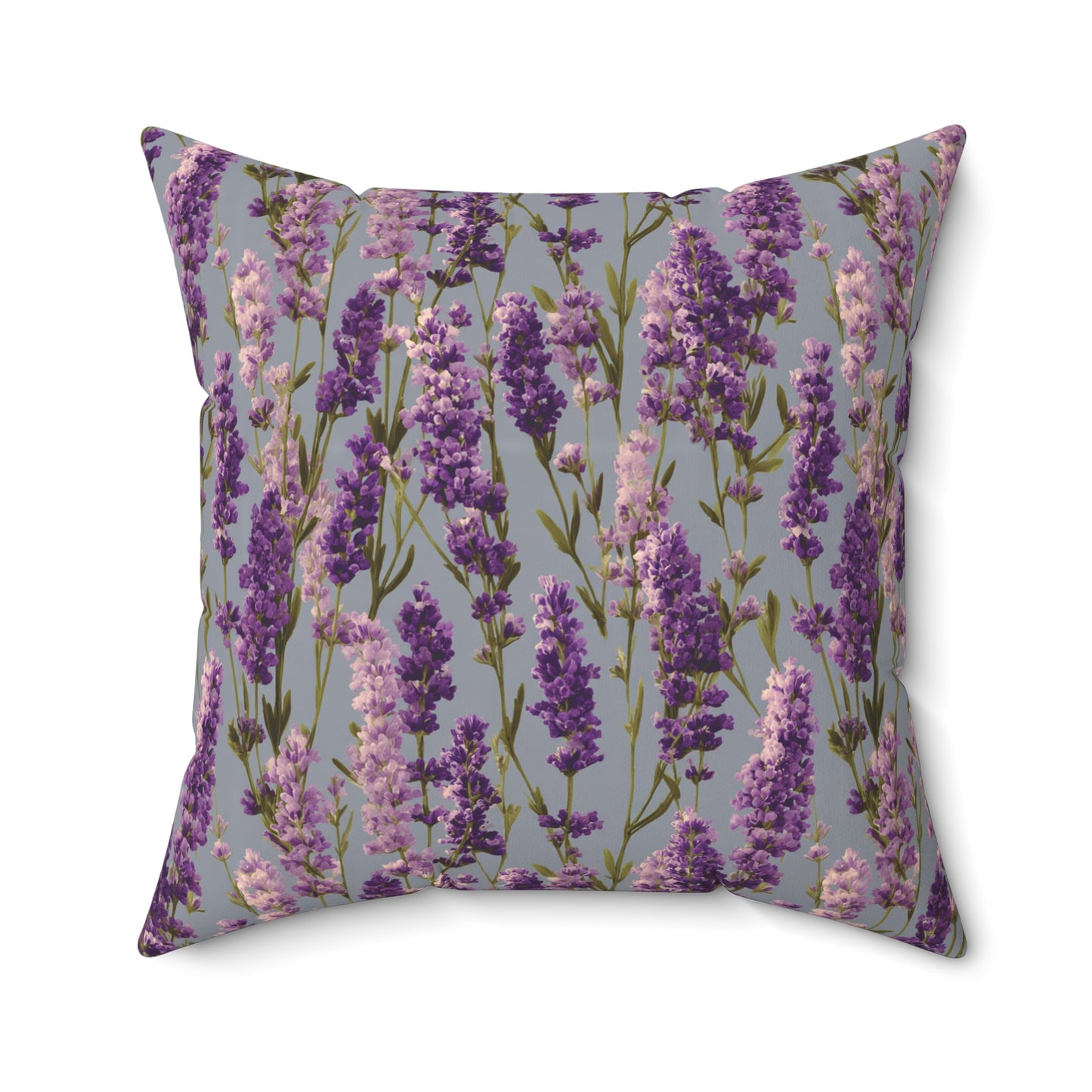 Lavender Sprigs Pillow | Floral Throw Pillow, Purple Botanical Decor