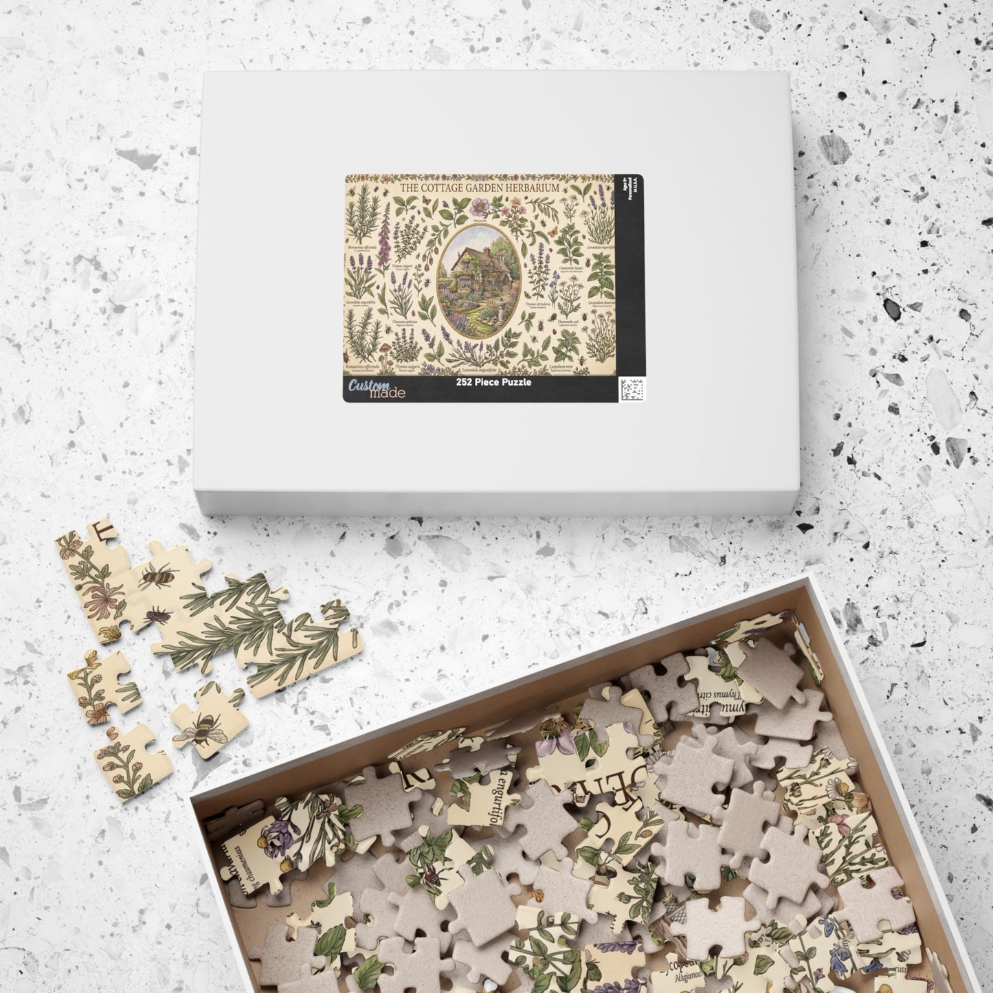 Cottage Garden Herbarium Puzzle | Botanical Cottage Jigsaw